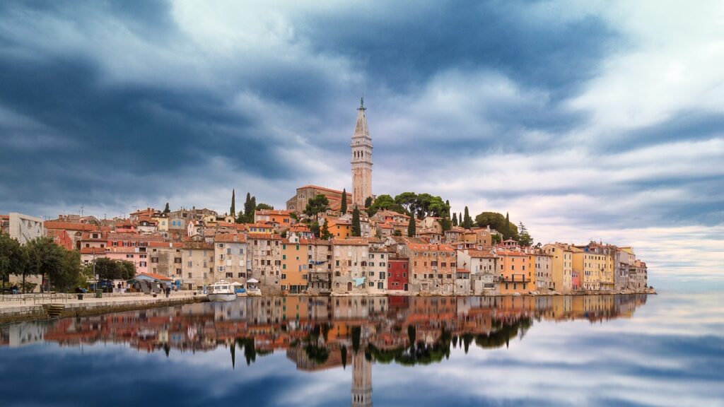 Geschäft und Leben in Kroatien